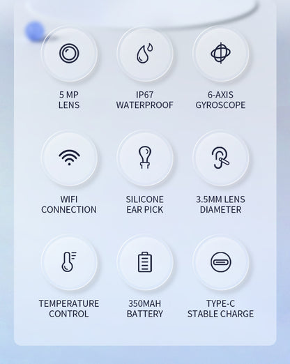 Visual Earpick Endoscope: Herramientas Inteligentes de Limpieza de Oídos con WiFi