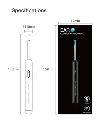 Visual Earpick Endoscope: Herramientas Inteligentes de Limpieza de Oídos con WiFi