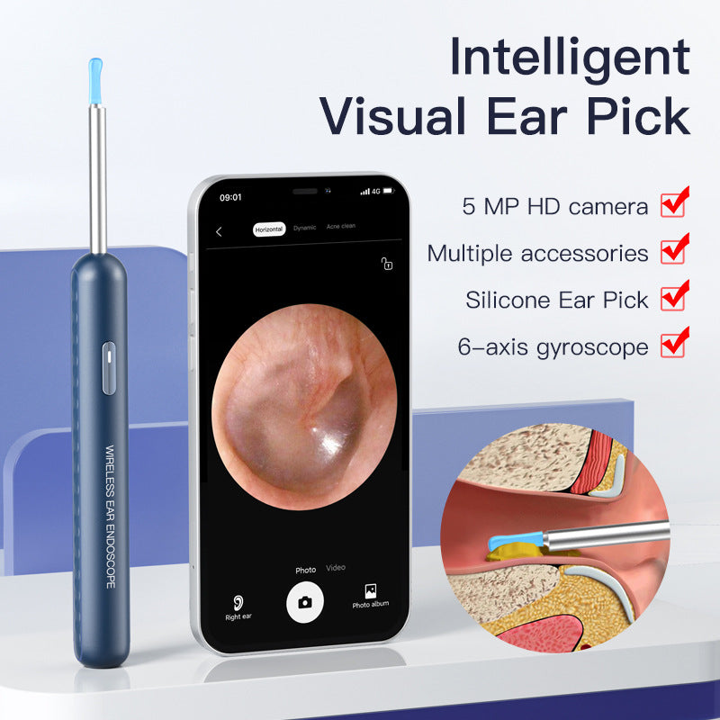 Visual Earpick Endoscope: Herramientas Inteligentes de Limpieza de Oídos con WiFi