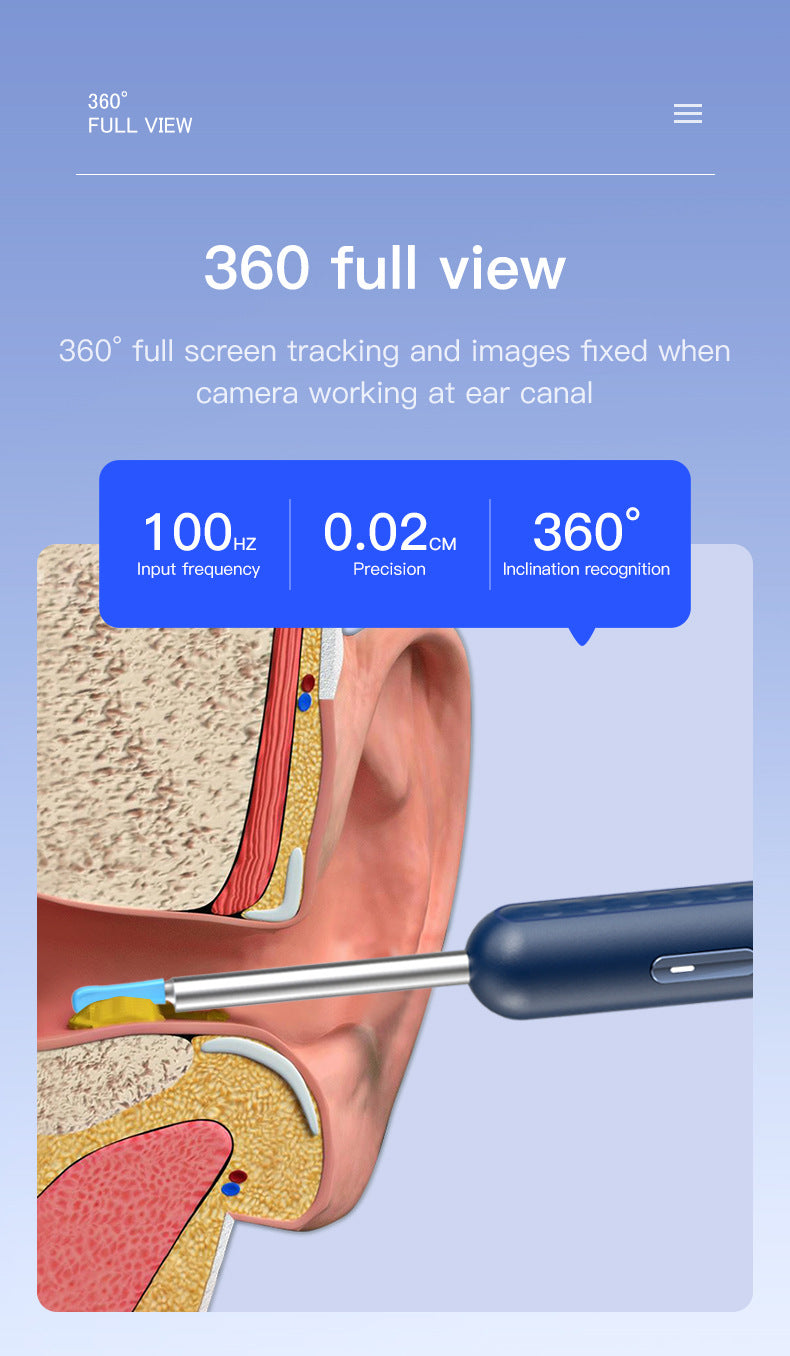 Visual Earpick Endoscope: Herramientas Inteligentes de Limpieza de Oídos con WiFi